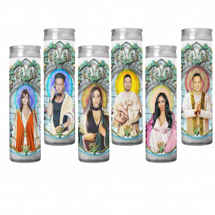 Jersey Shore Cast Prayer Candles Set of 6