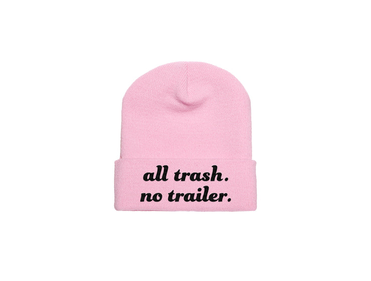 All Trash No Trailer - Embroidered Winter Beanie