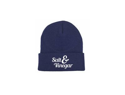 Salt & Vinegar - Navy Blue Beanie Embroidered Beanie