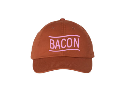 Bacon - Burnt Orange Embroidered Dad Hat