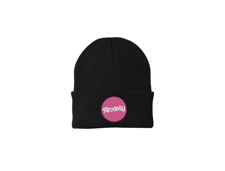Anxiety - Embroidered Winter Beanie