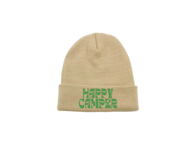 Happy Camper - Embroidered Winter Beanie