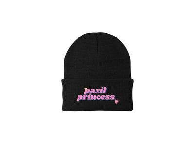Paxil Princess - Embroidered Winter Beanie