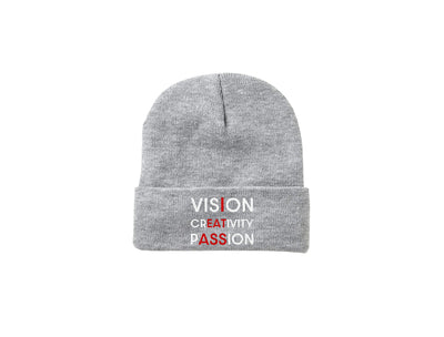 Vision Creativity Passion - Embroidered Winter Beanie