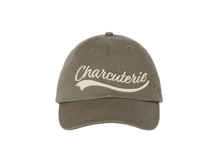 Charcuterie - Olive Green Embroidered Dad Hat
