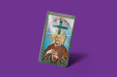 Dwayne 'The Rock' Johnson Celebrity Prayer Design Magnet