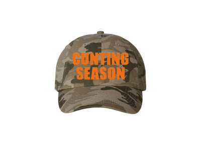 Cunting Season - Camo Embroidered Dad Hat