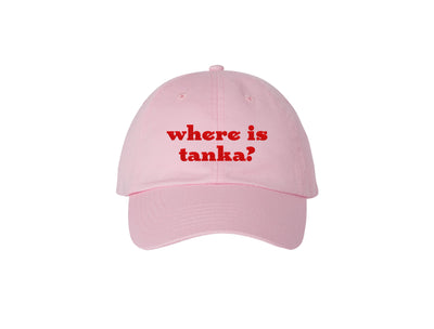 Where Is Tanka? - Light Pink Embroidered Dad Hat