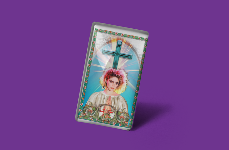 Madonna Celebrity Prayer Design Magnet