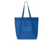 Feeling F*cking Fabulous in CUSTOM CITY - Large Zipper Tote Bag