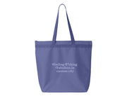 Feeling F*cking Fabulous in CUSTOM CITY - Large Zipper Tote Bag