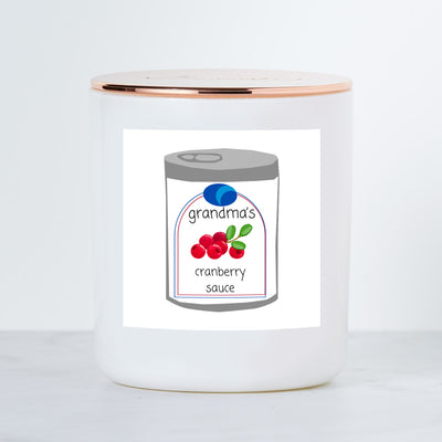Grandma's Cranberry Sauce - Luxe Scented Soy Candle - Cranberry Scented