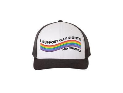 I Support Gay Rights and Wrongs - Trucker Hat