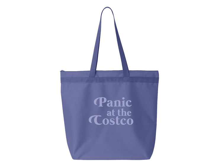 Panic At The Costco - Large Zipper Tote Bag