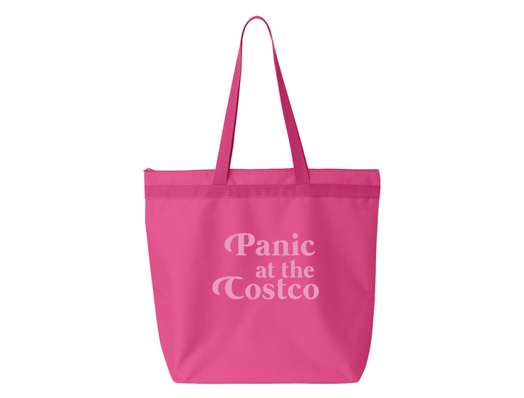 Panic At The Costco - Large Zipper Tote Bag