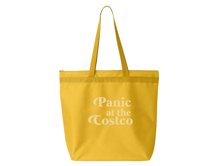 Panic At The Costco - Large Zipper Tote Bag