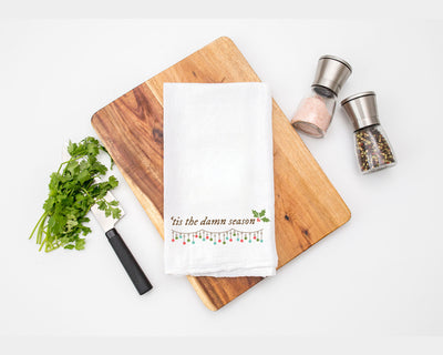 Tis The Damn Season - Taylor Swift Lyrics - Cotton Kitchen Tea Towel