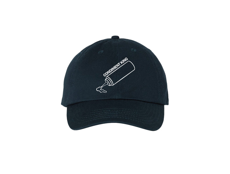 Condiment King - Navy Blue Embroidered Dad Hat