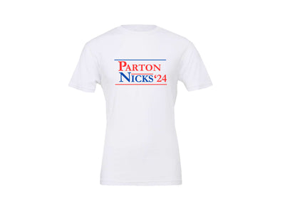 Parton Nicks - White T-Shirt, 2024 Presidential Election