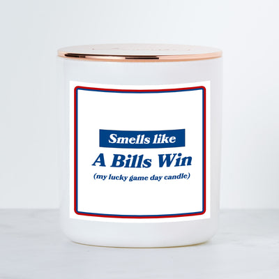 This Candle Smells Like A Bills Win - Luxe Scented Soy Candle - Evergreen & Apple Scented