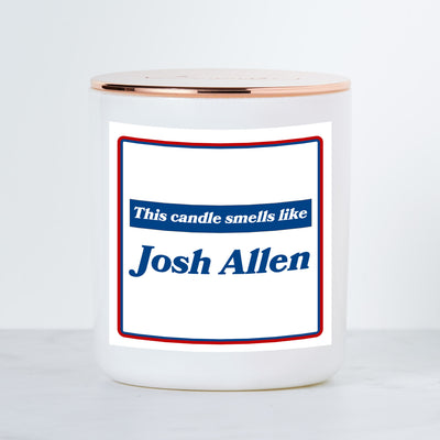This Candle Smells Like Josh Allen - Luxe Scented Soy Candle - Evergreen & Apple Scented