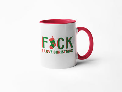 F*ck I Love Christmas  - Ceramic Coffee Mug
