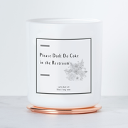 Please Don't Do Coke in the Restroom - Luxe Scented Soy Candle - Fresh Linen