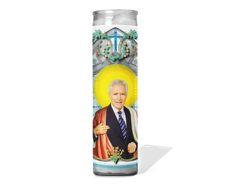 Alex Trebek Celebrity Prayer Candle