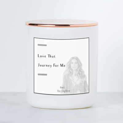 Love That Journey For Me - Alexis Rose - Luxe Scented Soy Candle - Grapefruit & Mint