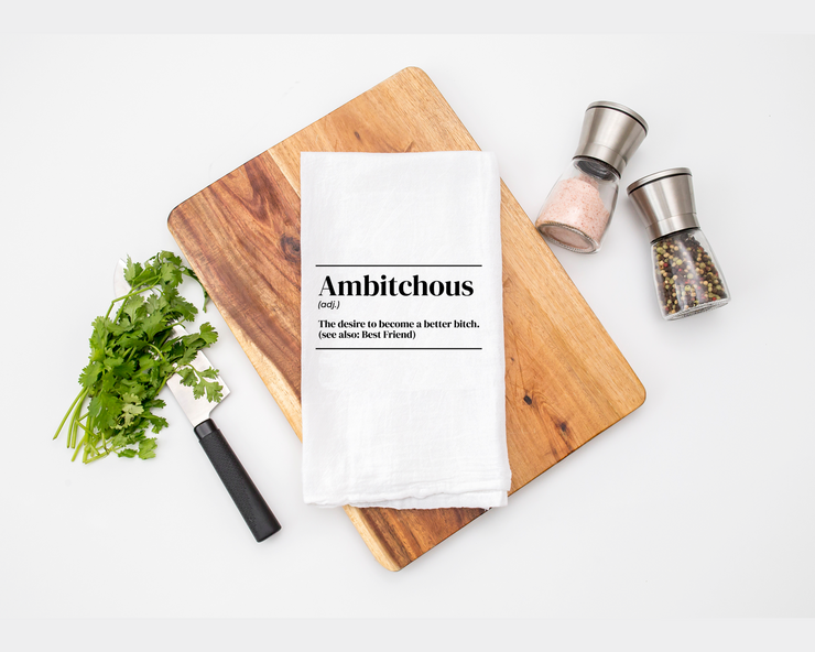 Ambitchous Kitchen Tea Towel - Flour Sack Cotton Kitchen Towel