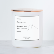 Aquarius Sucker for Adventure - Luxe Scented Soy Candle - Sea Salt & Orchid