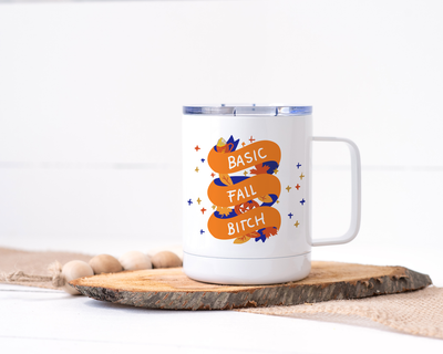Basic Fall Bitch Stainless Steel Travel Mug