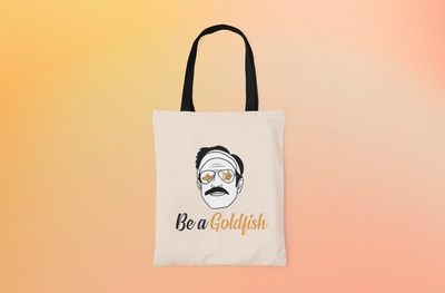 Be A Goldfish Ted Lasso Canvas Tote Bag