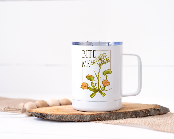 Bite Me Stainless Steel Travel Mug - Adult Humor