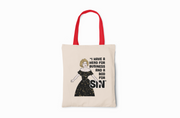 Head For Business & Bod For Sin Canvas Tote Bag