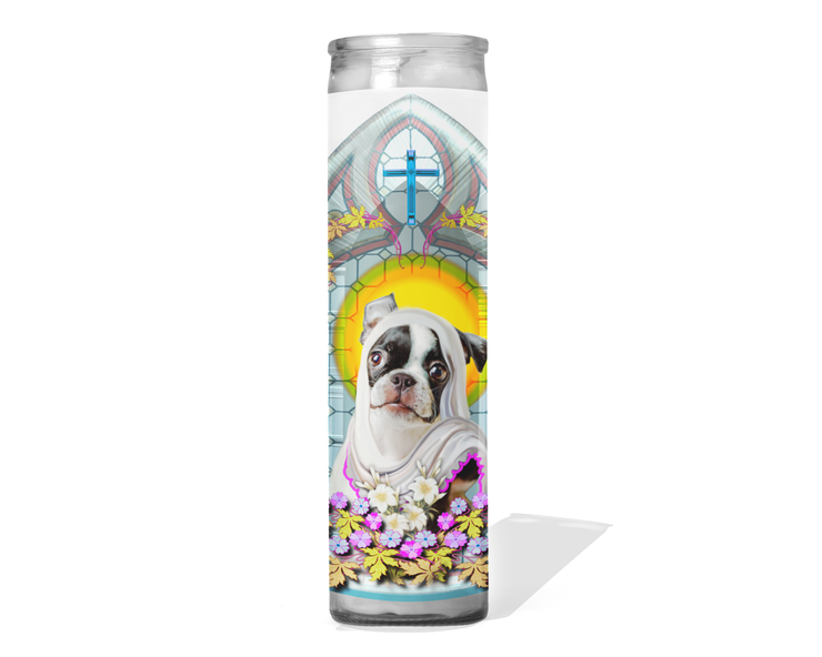 Boston Terrier Prayer Candle