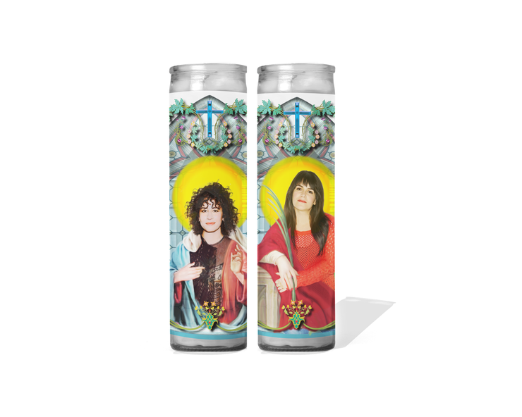 Broad City Celebrity Prayer Candle Set of 2 - Abbi and Ilana
