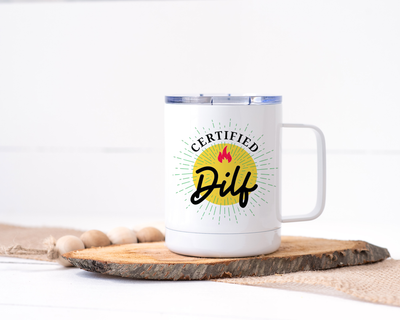 Certified Dilf Stainless Steel Travel Mug