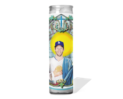 Clayton Kershaw Celebrity Prayer Candle