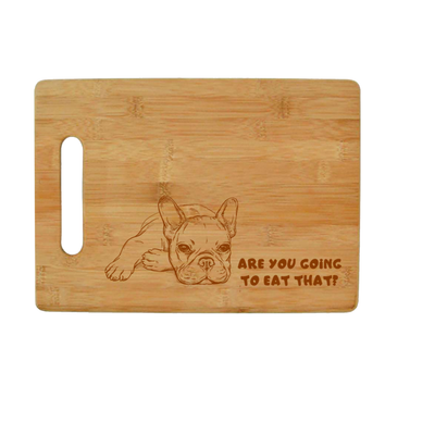 Are You Going to Eat That? Dog Breed Bamboo Cutting Board