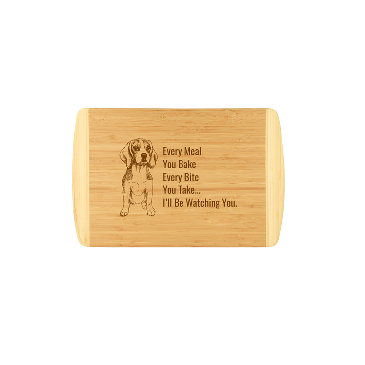 Every Meal You Bake - Dog Breed Large Bamboo Cutting Board