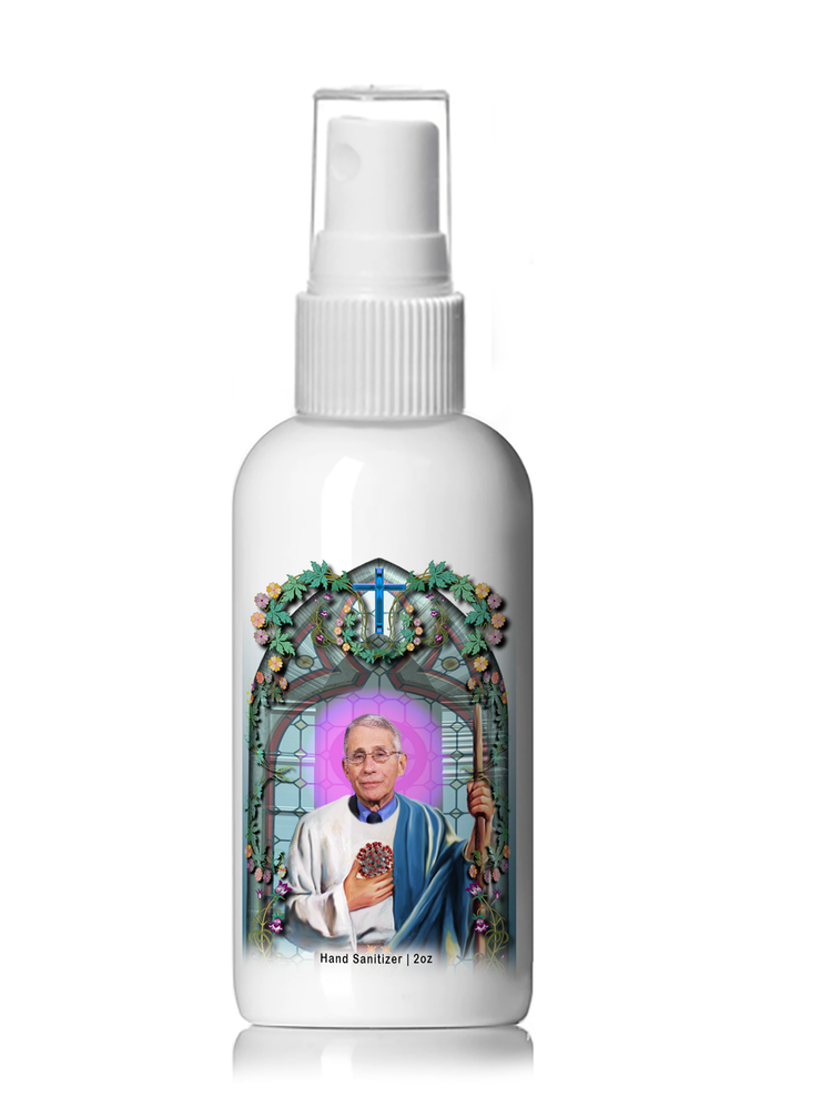 Saint Dr. Fauci Hand Sanitizer - 4oz Plastic Spray Bottle
