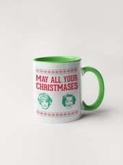 May All Your Christmases Bea White - Golden Girls Christmas Mug