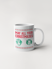 May All Your Christmases Bea White - Golden Girls Christmas Mug