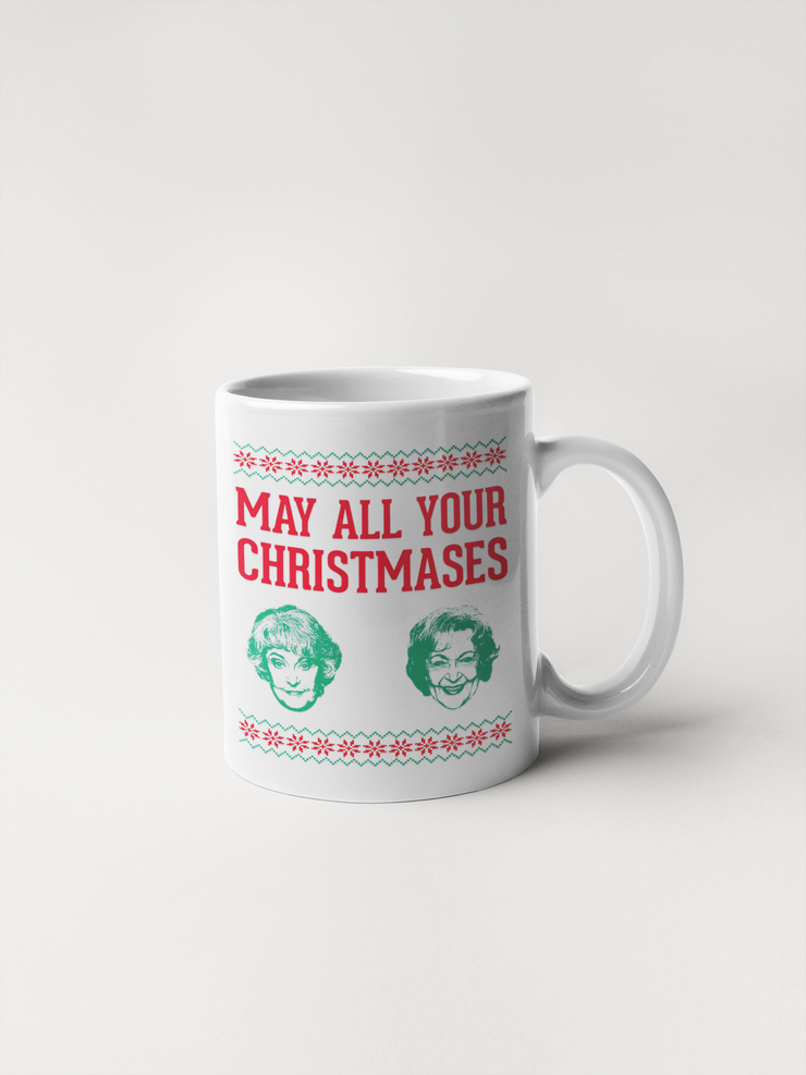 May All Your Christmases Bea White - Golden Girls Christmas Mug