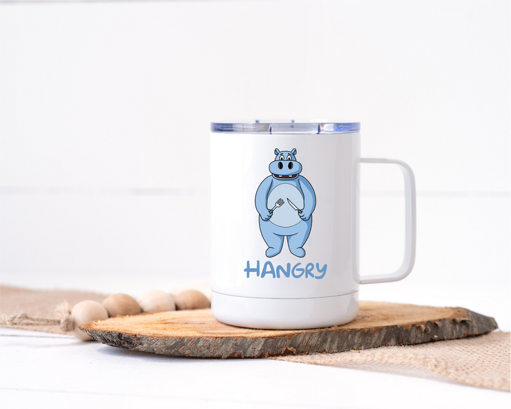 Hangry Hippo Stainless Steel Travel Mug