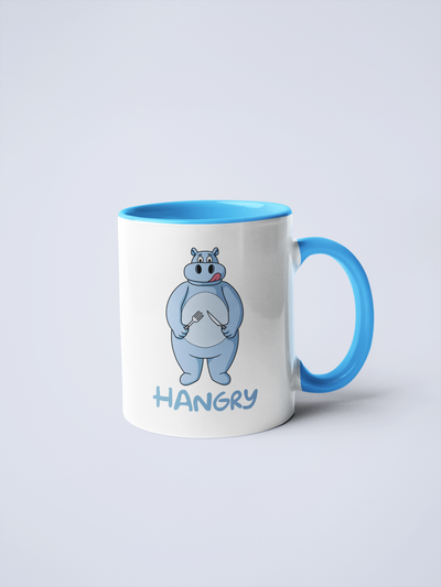 Hangry Hippo Ceramic Coffee Mug IMAGE 2