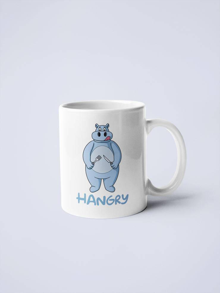Hangry Hippo Ceramic Coffee Mug IMAGE 2