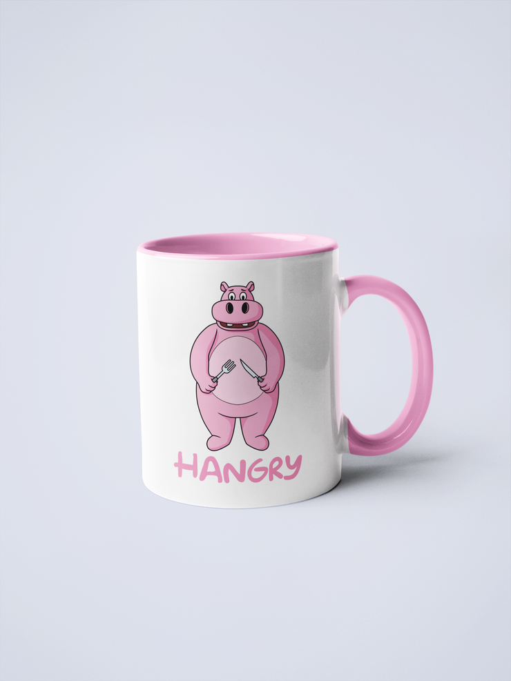 Hangry Hippo Ceramic Coffee Mug IMAGE 1