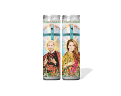 Prince Harry and Meghan Markle Celebrity Prayer Candle Set